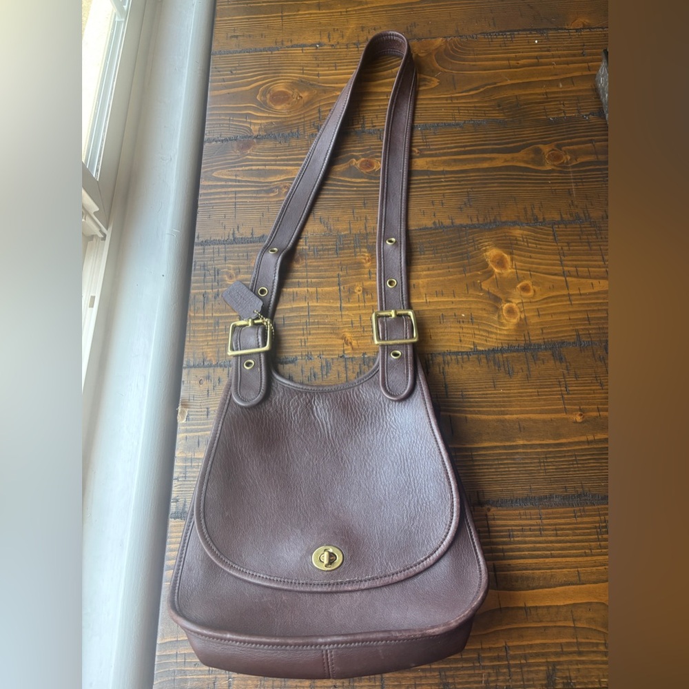 Coach Vintage Berkeley Crescent Saddle Bag Leather